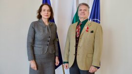 Надежда Нейнски и Мартин Макдауъл обсъдиха трудната ситуация в Близкия изток и Иран