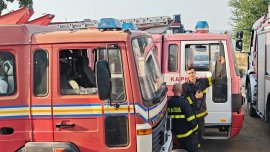 Камион се запали в Кърджалийско, огънят се пренесе в гора
