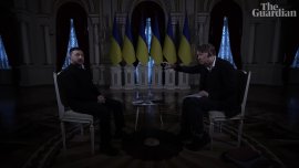 Спря токът в Киев по време на интервю със Зеленски