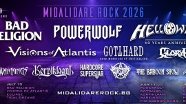 Ясни са последните банди на голямата сцена на Midalidare Rock 2026