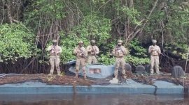 35-метрова наркоподводница бе открита в природен резерват в Еквадор