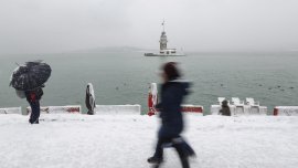 Зимна обстановка в Истанбул, отменени са учебните занятия