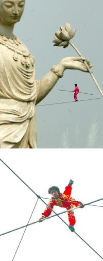 Китаец ще ходи по въже 37 дни