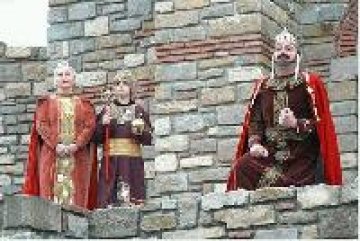 Коронясаха цар Калоян на хълма Царевец в Търново