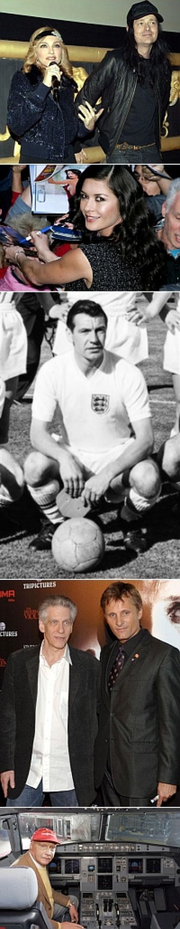 Мадона пуска нов филм, футболна легенда загива при катастрофа