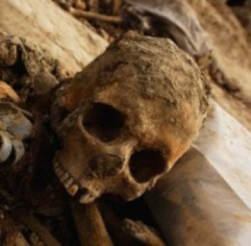 Градинар намери скелет в чувал с пръст