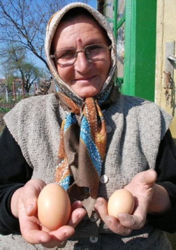 Зор, баба! Кокошка снесе рекордно великденско яйце