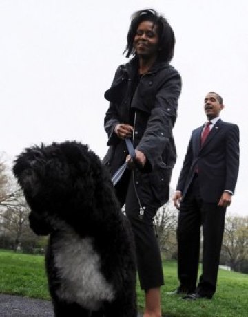 Обамови гордо показаха Бо на цяла Америка