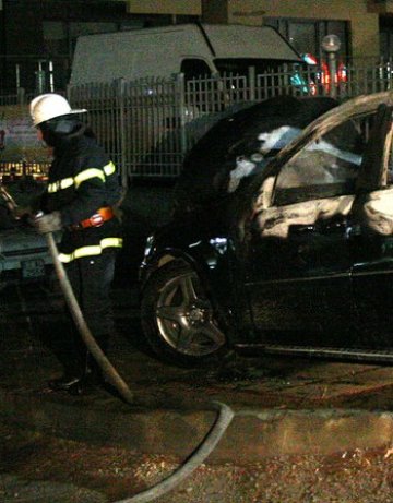 Автомобил изгоря в Бургас