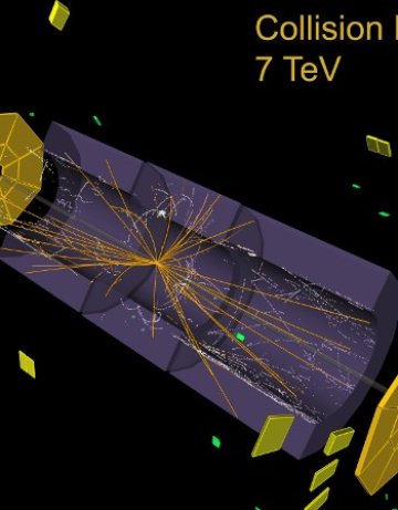 Сблъсък на лъчи протони със 110 млрд. частици в колайдера