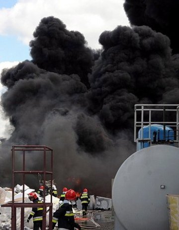 Експлозия на товарен влак в Полша