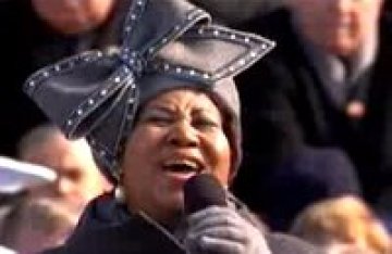 Aretha Franklin пя за Obama вчера