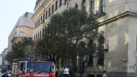 Пожар горя в Телефонната палата на София