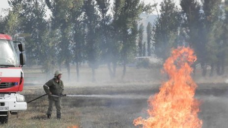60 души гасиха пожара в Осоговската планина