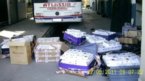 Хванаха 31 мастербокса цигари в 2 автобуса и в горичка