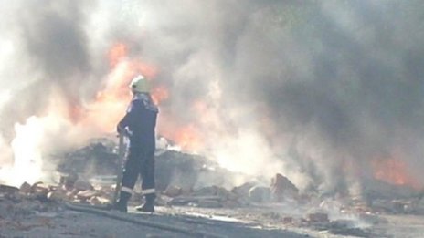 Трима обгорели при пожар в бензинов разервоар