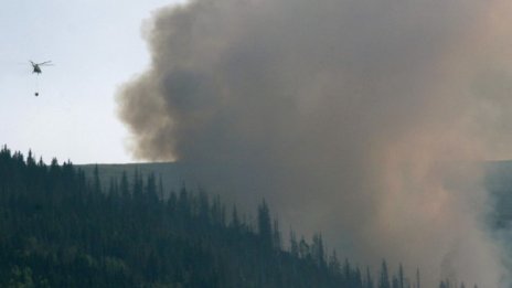 И катъри на помощ при гасеното на пожара на Витоша 