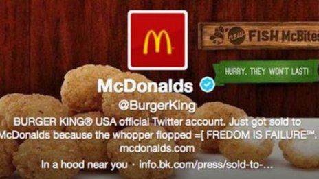 Aкаунтът на Burger King в Twitter стана жертва на хакери 