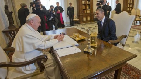 Папа Франциск прие Барак Обама
