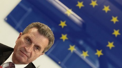 Йотингер заплаши строителите на "Южен поток" с последствия