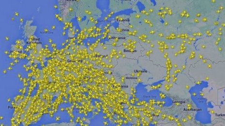 Авиокомпаниите избягват небето над Украйна