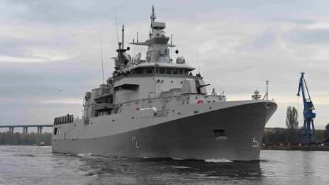 Модулният патрулен кораб за ВМС вдигна котва от Варненския залив