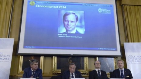 Французинът Жан Тирол взима Нобеловата награда за икономика