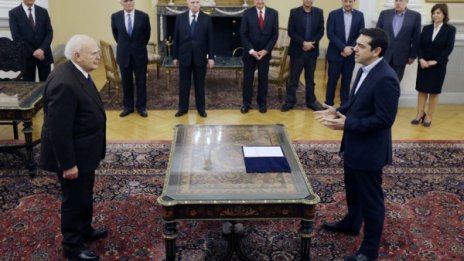 Ципрас положи клетва като премиер на Гърция