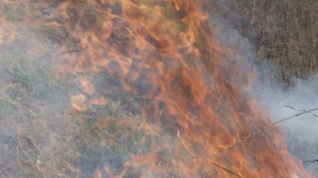 Пожар гори край Рилския манастир