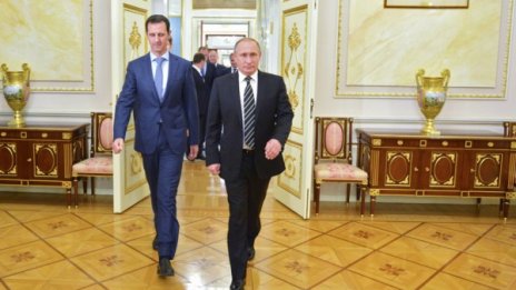 Асад благодарен на Путин за военната намеса в Сирия