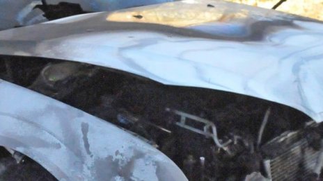 BMW горя в Ямбол