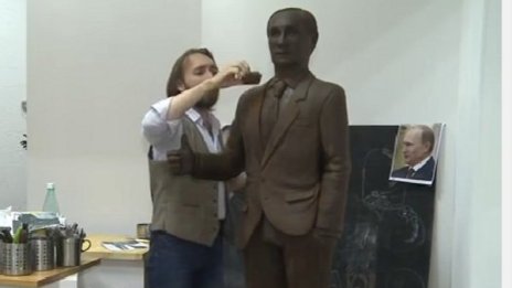 Шоколадов Путин в цял ръст