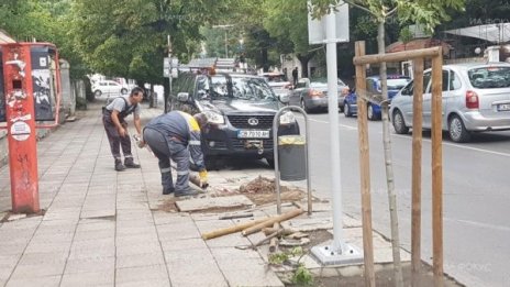 Шофьор помете спирка на ул. "Оборище"
