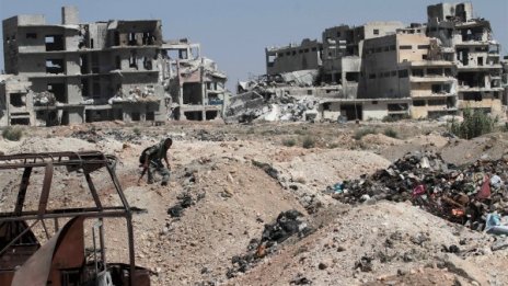 Бойни самолети удариха Алепо за първи път след примирието
