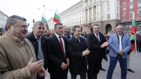 Социалисти се включиха в протест пред МС срещу правителството