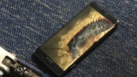 Samsung спира производството на взривяващия се Note 7