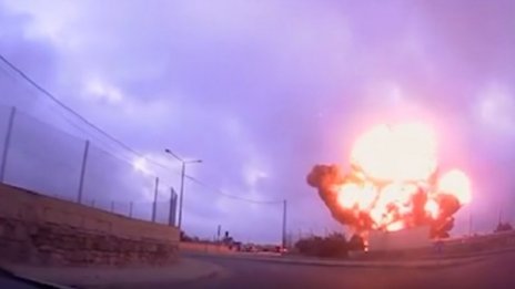 Видеорегистратор засне самолетния ад в Малта