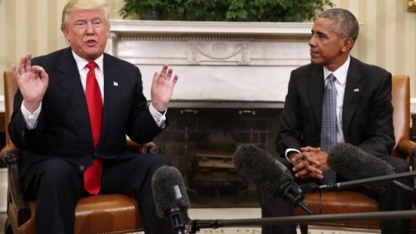 Обама определи като "чудесен" разговора с Тръмп 