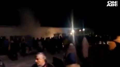 Пожар пламна в бежанския лагер в Харманли