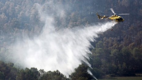 Голям пожар унищожи 190 хектара гора във Франция