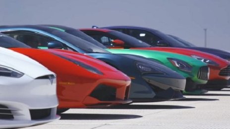 Tesla срещу 11 спортни коли: Най-великата гонка в историята