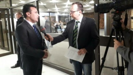 Македонският премиер Зоран Заев с интервю за "Брюксел 1"