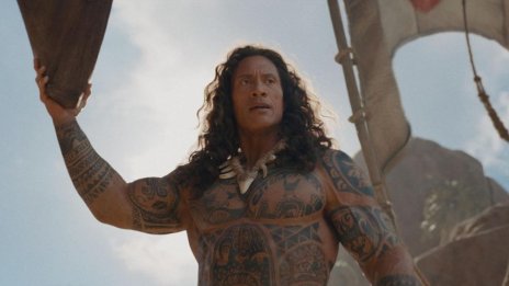 Първи кадри на Скалата като Disney бога Мауи в "Смелата Ваяна" ВИДЕО