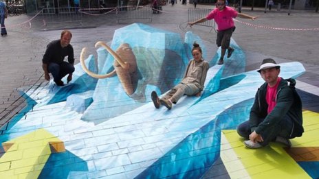 3D арт рисуване на живо в Mall of Sofia 