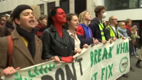 Протест на ученици в Белгия срещу глобалното затопляне