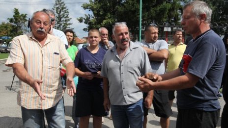 Собственици на прасета от с. Мрамор на протест