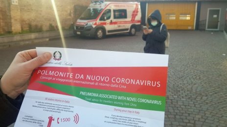 Първи случай в Италия на починал пациент от коронавируса