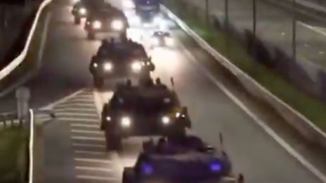 Стотици германски танкове навлязоха на територията на Литва в защита от Русия ВИДЕО