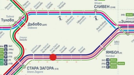 Дерайлирането на вагони при Нова Загора бави влакове