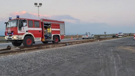3 обърнати ТИР-а за месец, загинали... АМ "Тракия" между км 160 и 168 